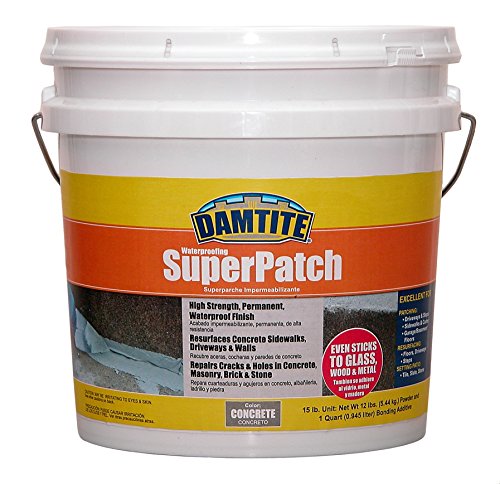 Damtite 04152 Concrete Super Patch Repair, 15 lb. Pail